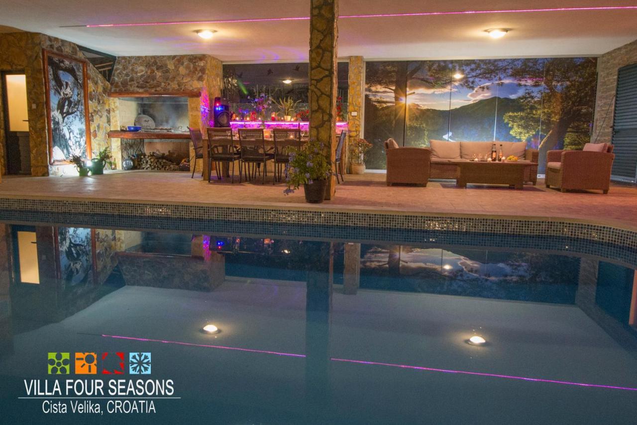 Villa Four Seasons, Heated Pool And 3 En-Suite Bathrooms Velika Čista Exterior foto
