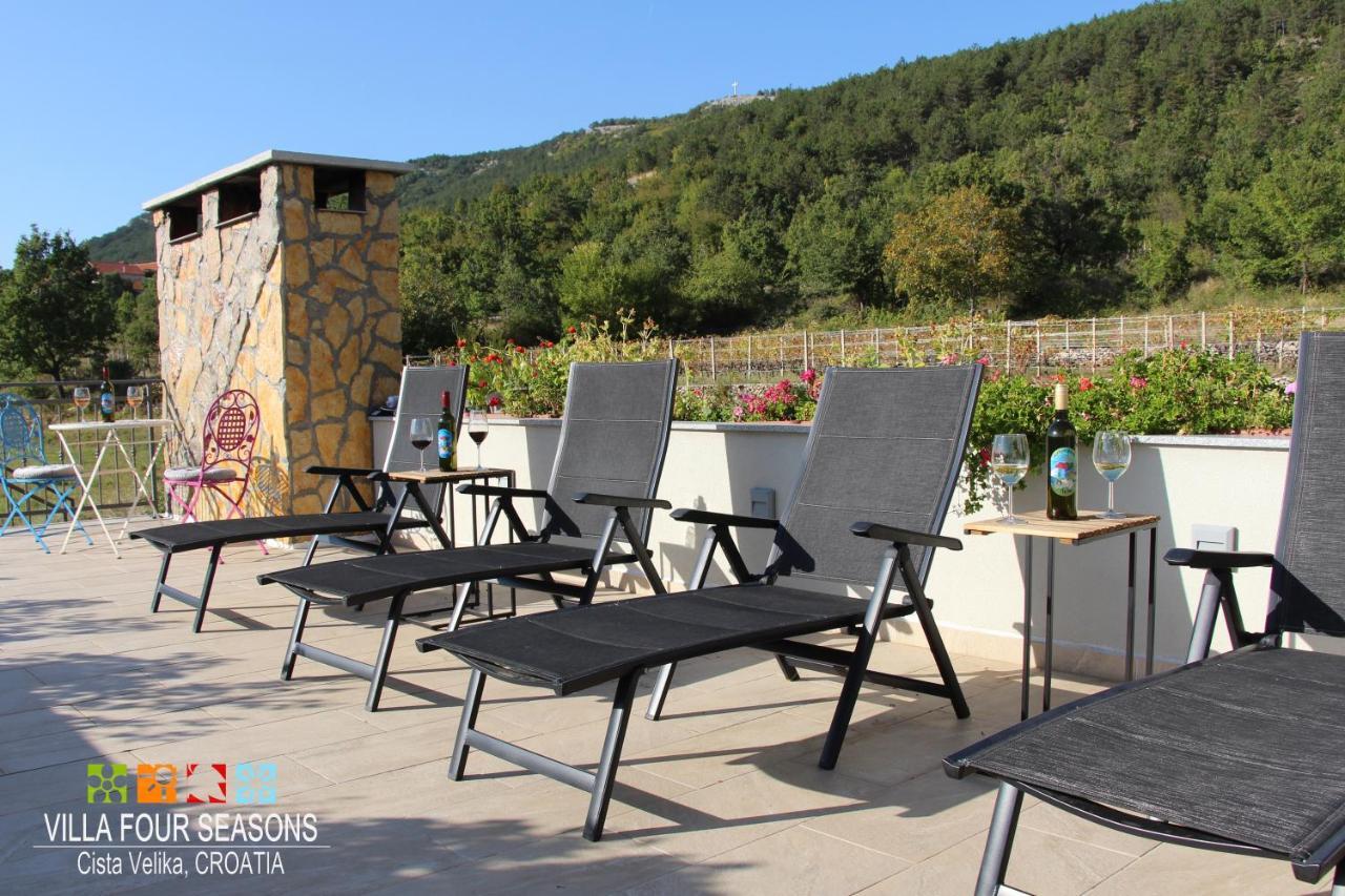 Villa Four Seasons, Heated Pool And 3 En-Suite Bathrooms Velika Čista Exterior foto