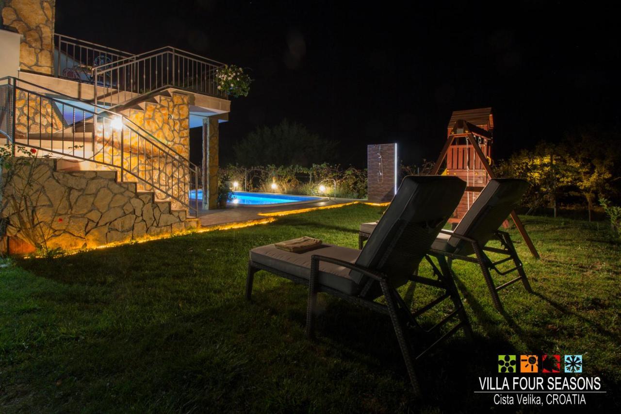 Villa Four Seasons, Heated Pool And 3 En-Suite Bathrooms Velika Čista Exterior foto