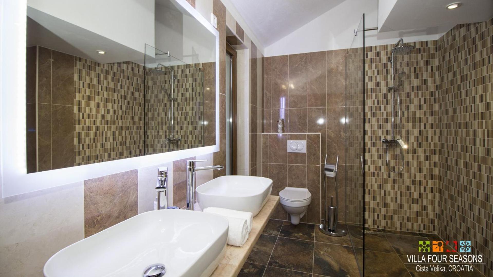 Villa Four Seasons, Heated Pool And 3 En-Suite Bathrooms Velika Čista Exterior foto